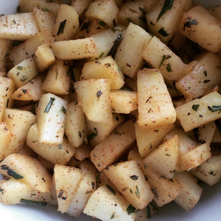 SWEET: Sauteed Apples with Rosemary, Thyme and Cinnamon
