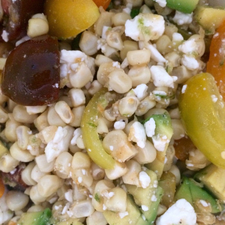 VEGGIES: Roasted Corn Salad with a Honey Lime Dressing
