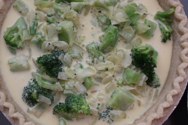CHEESY: Easy Broccoli Quiche